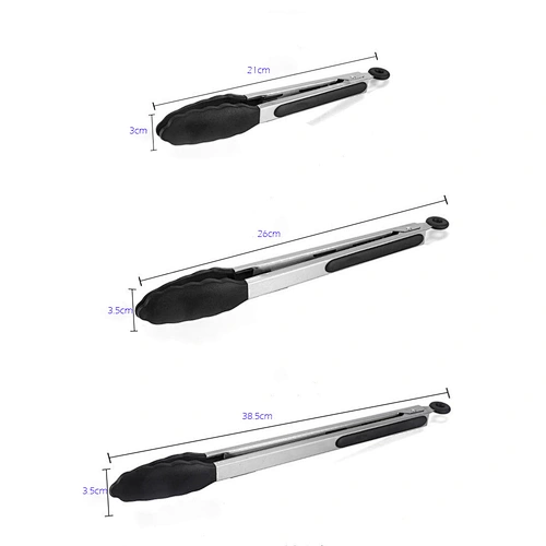 tongs with rubber ends