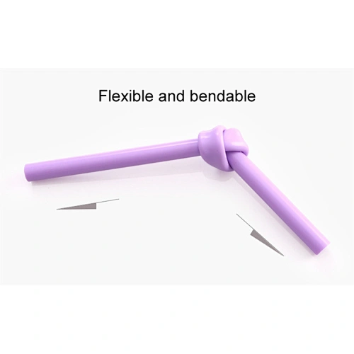 reusable silicone straws with case