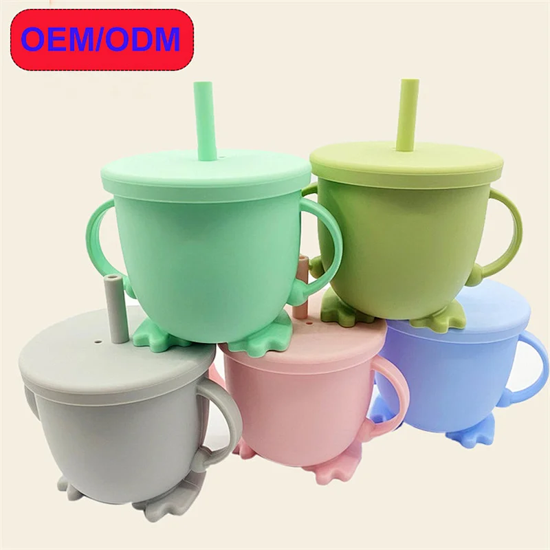 Silicone Snack Cup Baby Food Grade Collapsible Cup No Spill Food Foldable Silicone Snack Cup