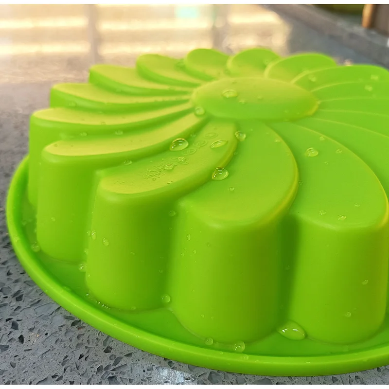 Cake 3D Decorating Round Fondant Silicone Colour Mold Cake Silicone Mold Flower Birthday Cake Backing