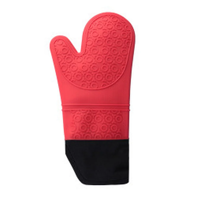 Heat Resistant Silicone Gloves Oven Silicone Heat Resistant Grilling BBQ Gloves
