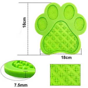 Dog Shower Assistant Snuffle Mat  Silicone Dog Bath Peanut Butter Dog Cat Lick Pad