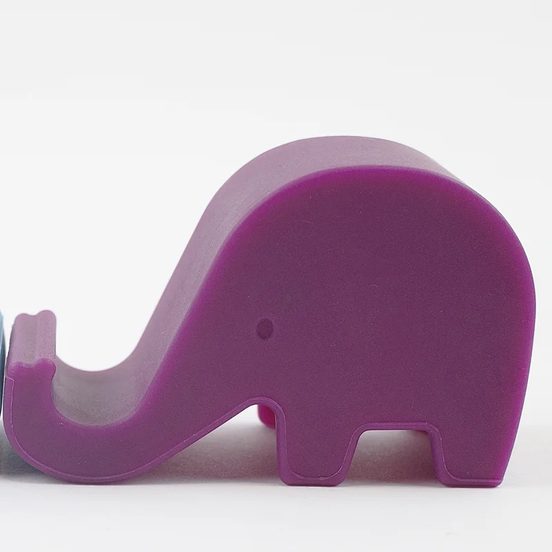Low Price Anti Slip Silicone Phone Stand Elephant Cartoon Silicone Phone Holder