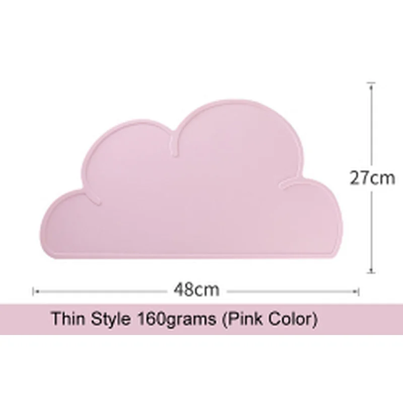 Food Grade Cloud Silicone Mat Baby Dinner  Place Mat Overflow Silicone  Baby Silicone Placemat