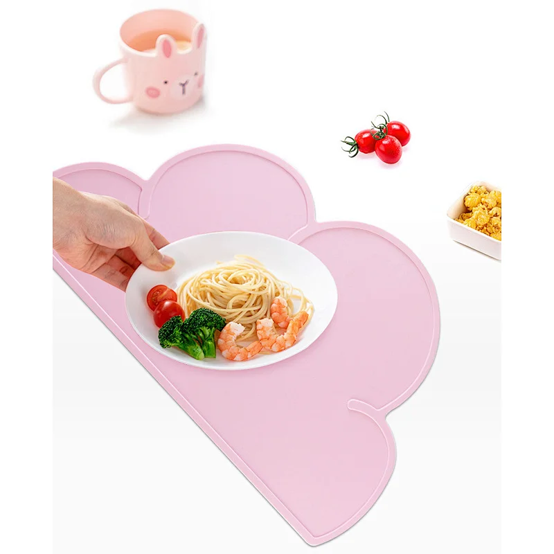 Children Silicone Cloud Shaped Kitchen Placemat