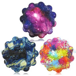 Push Bubble Ball Toys Anxiety Stress Relief Fidget Hot Sale Silicagel Push Fidget Ball Toy