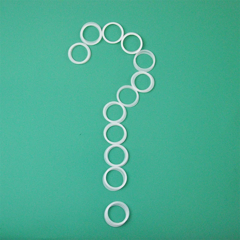 Silicone Sealing O-Rings Gaskets Transparent Silicone Rubber Seal O Ring
