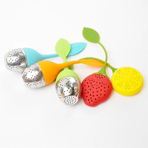 Kitchen Gadgets Silicone Seasoning Bag Tea Filter Stainless Steel Tea Filter Tea Infuser