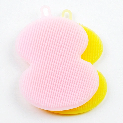silicone sponge with scraper