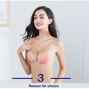 Silicone Sticky Adhesive Bra Silicone Nipple Cover Women Bra Silicon Push Up Bra