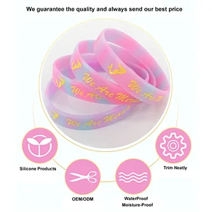 Advertising Customized Temperature Sensing Personalized Silicone Bracelets