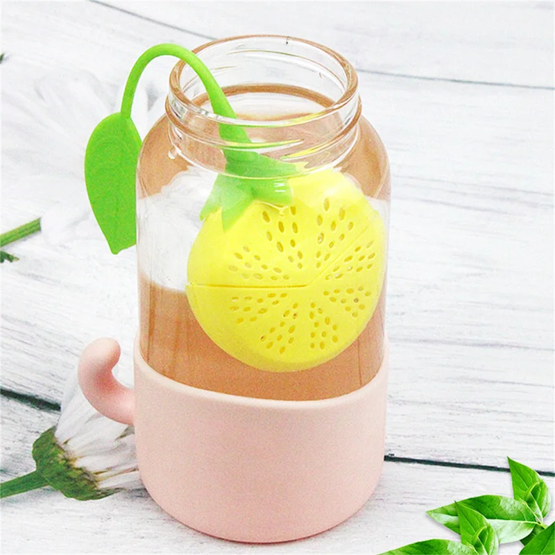 100% Food Grade Bpa Free Leaf Shape Tea Filter Coffee Filter With Drip Cup Reusable Tea Infuser