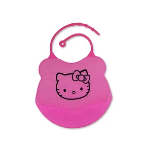 Cute Waterproof silicone baby bib and placemat