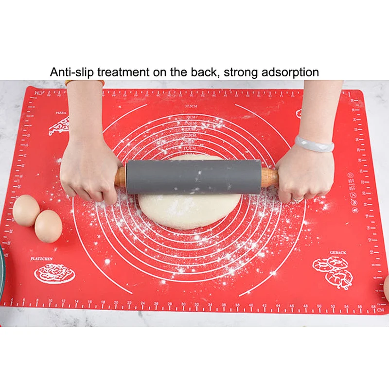 Food Grade High Quality Silicone Baking Non Slip Mat For Pastry Rolling