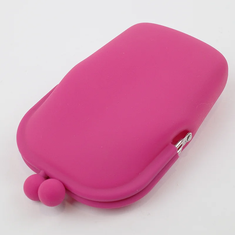 Custom Wholesale Portable  Silicone Wallet Soft Silicone  Pouch Travel Bag Purse Hiloday