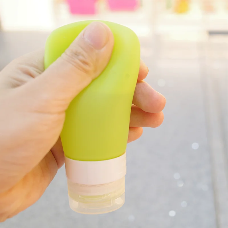 Portable Silicon Travel Bottle Squeezable Silicone Travel  Bottles Shampoo