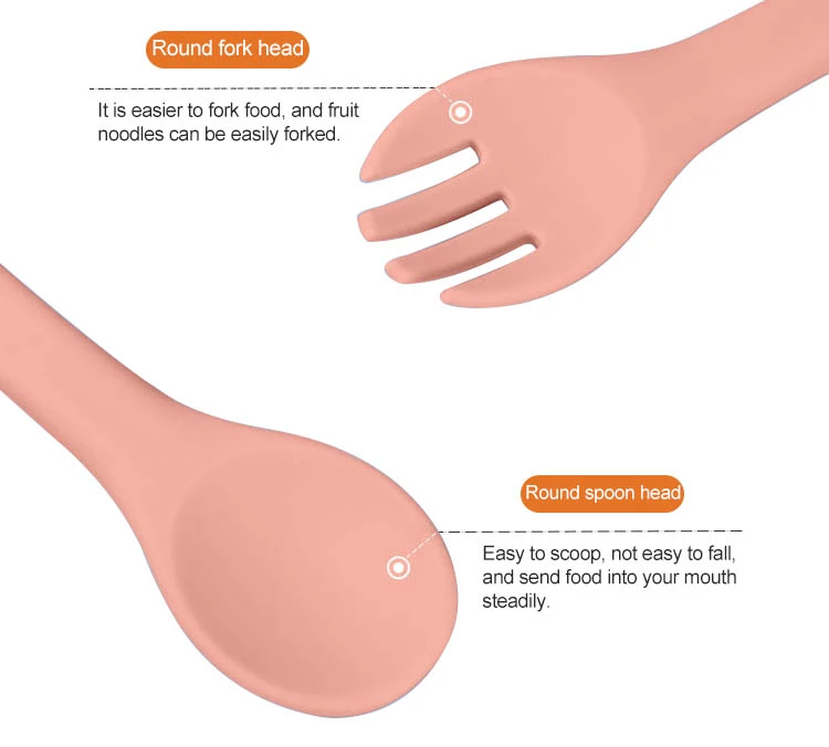 silicone spoon and fork