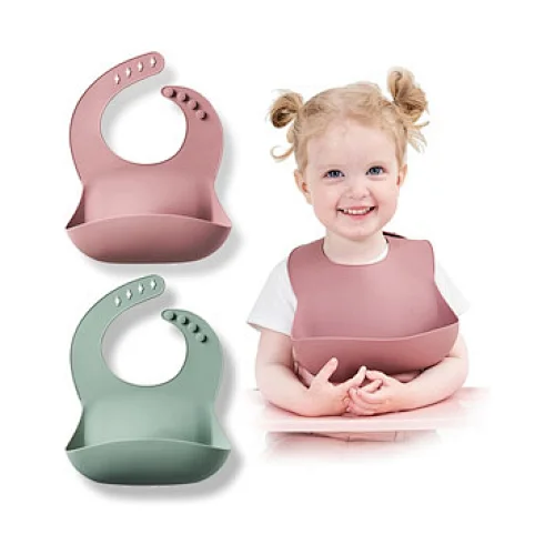 No messy feeding shock-proof silicone bib for baby silicone kid bib