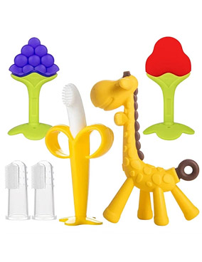 Silicone teether toys