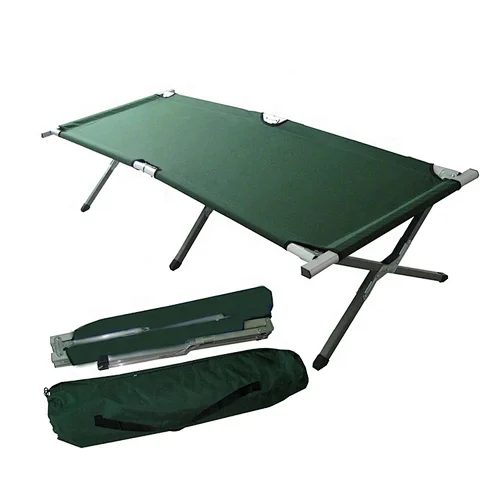 Military Canvas Aluminum Folding Camping Bed