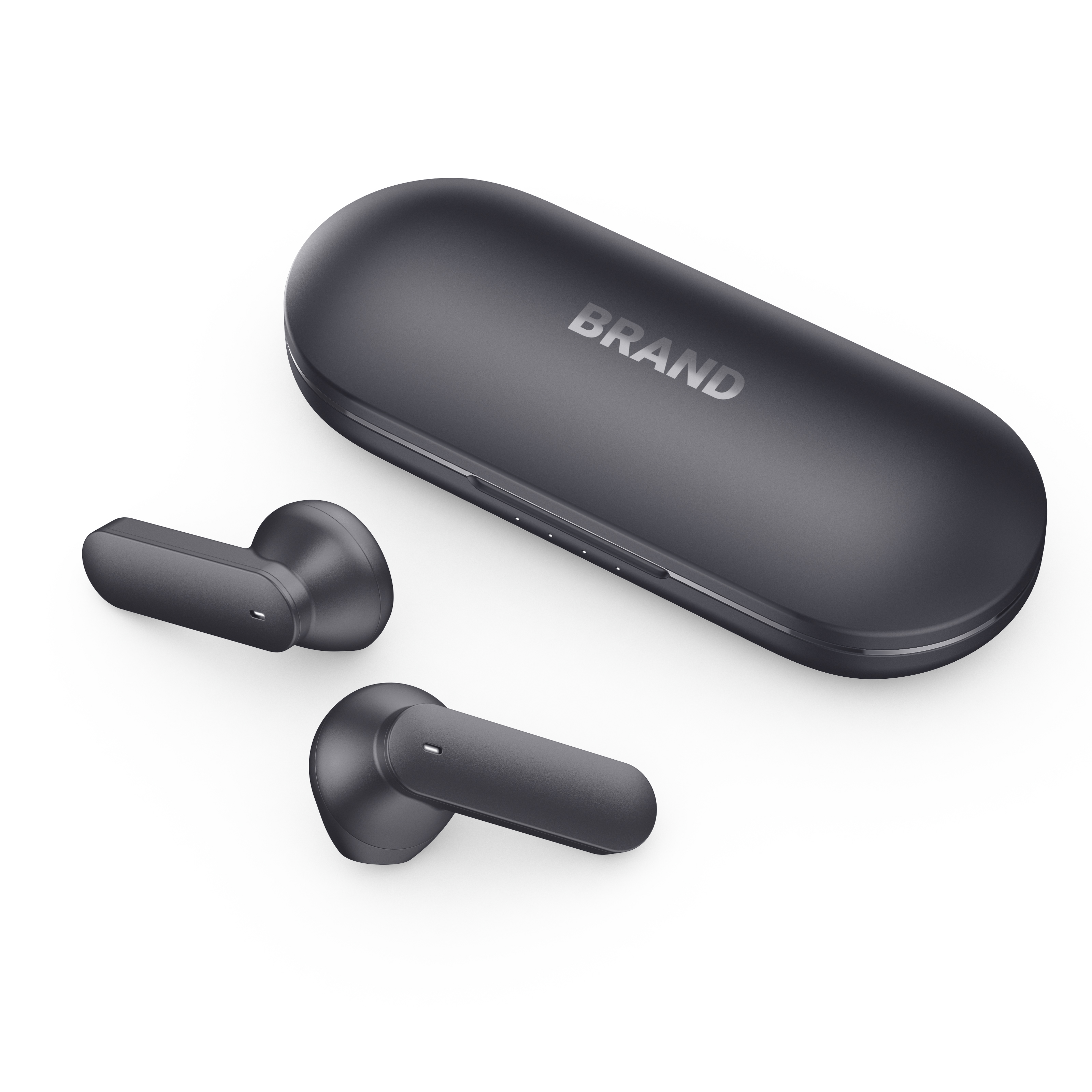 ENC Dual Microphones Bluetooth 5.3 TWS Earbuds,Ultra Slim & Metal Case