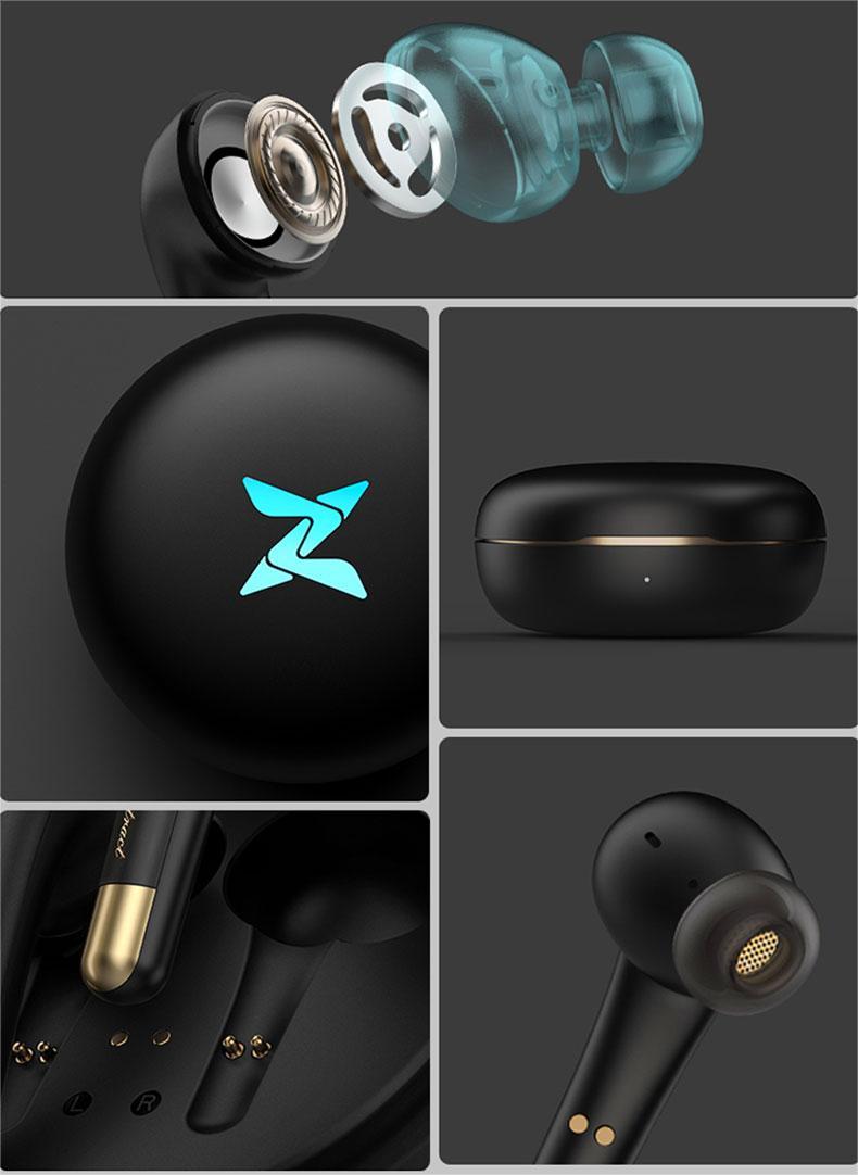 ENC Dual Microphones Bluetooth 5.2 TWS Earbuds,  Qualcomm QCC3040 Aptx