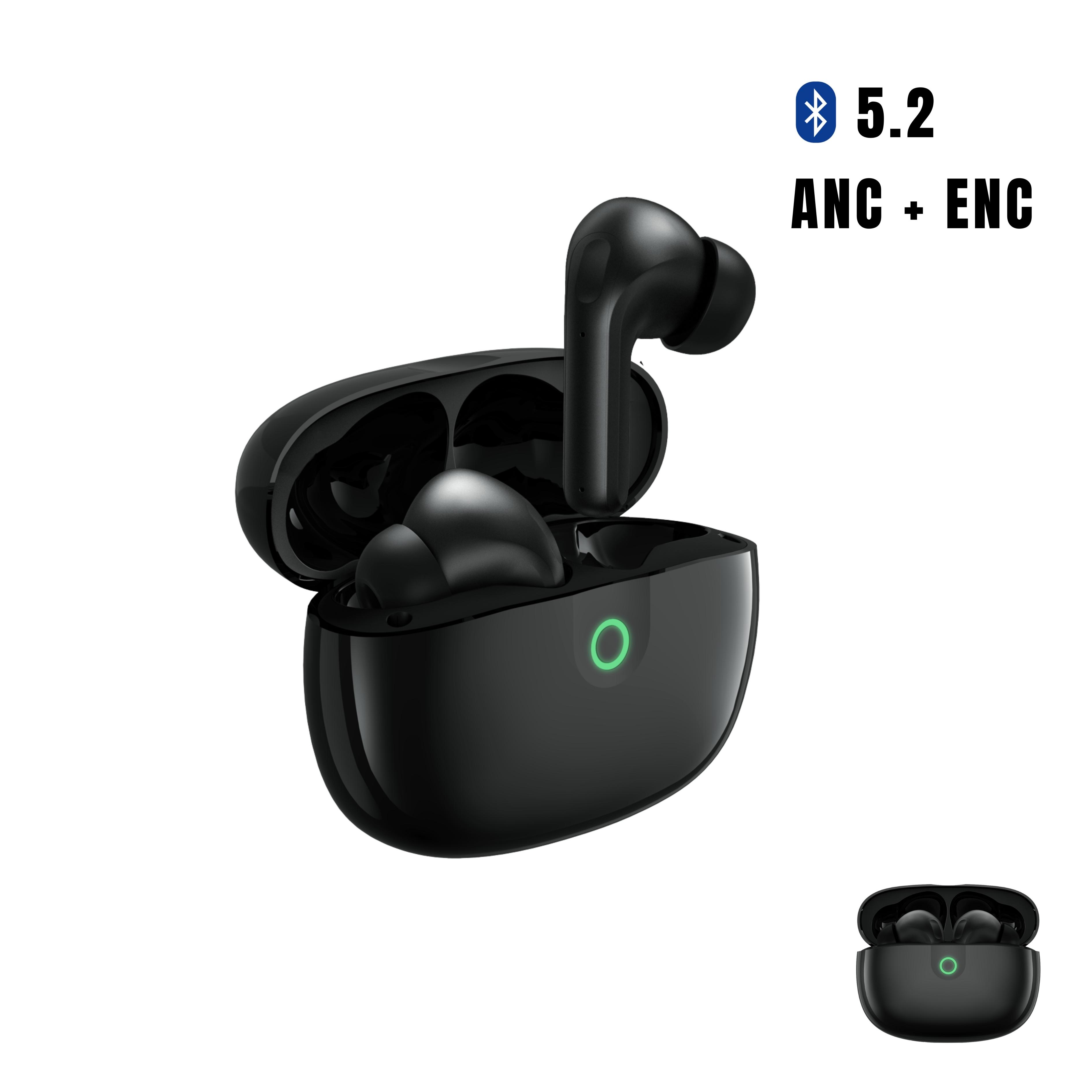 ANC TWS Earphones  Bluetooth 5.2 Dual EQ Low Latency Gaming Mode