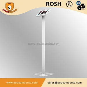 Color support customer design rotating tilt metal display tablet floor stand