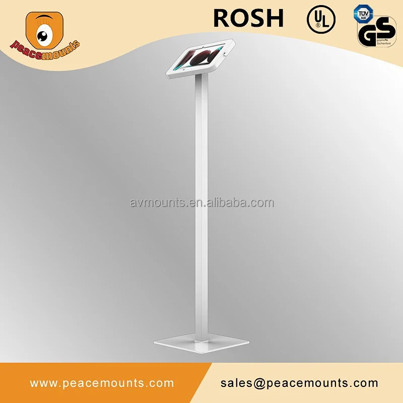 Color support customer design rotating tilt metal display tablet floor stand