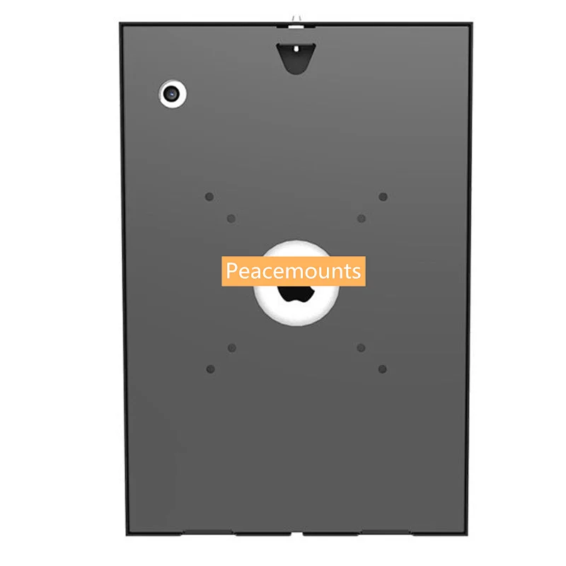 Peacemounts Lockable Metal VESA 75x75 100x100 Kiosk Tablet Enclosure Case for 9.7
