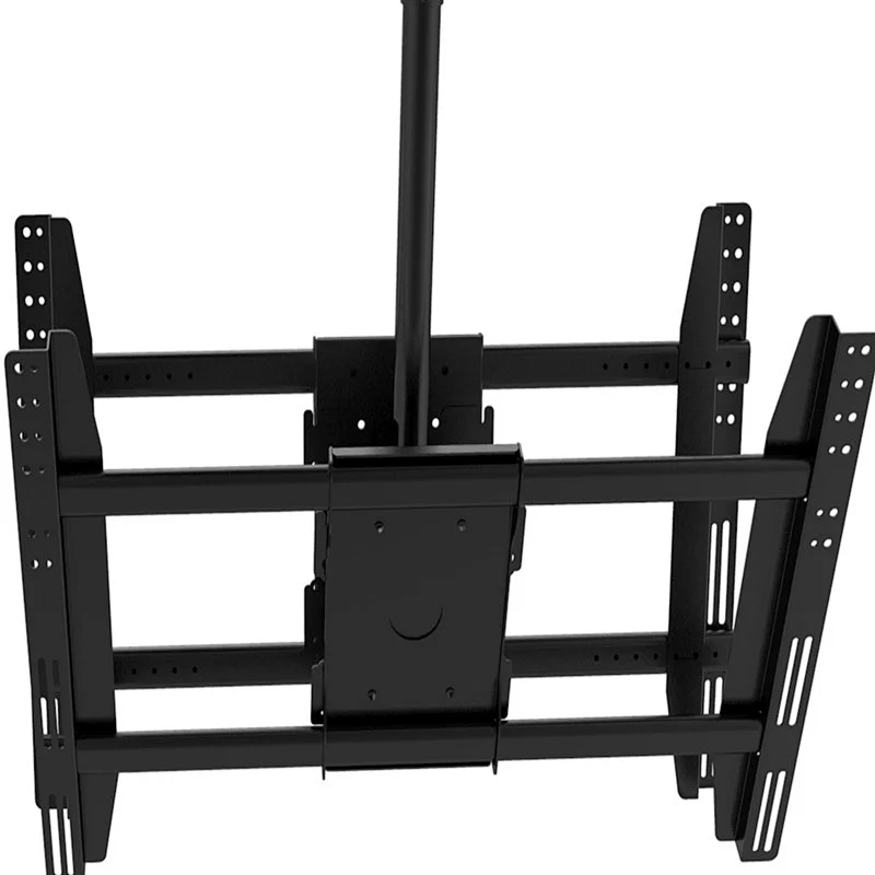 P52 Height Adjustable Flip Down Double Side Ceiling TV MountS For 40 - 80 Inch TV