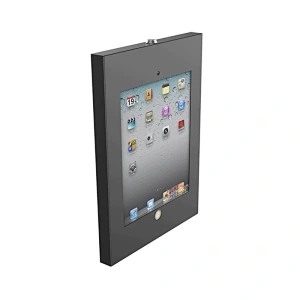 Peacemounts Lockable Metal VESA 75x75 100x100 Kiosk Tablet Enclosure Case for 9.7