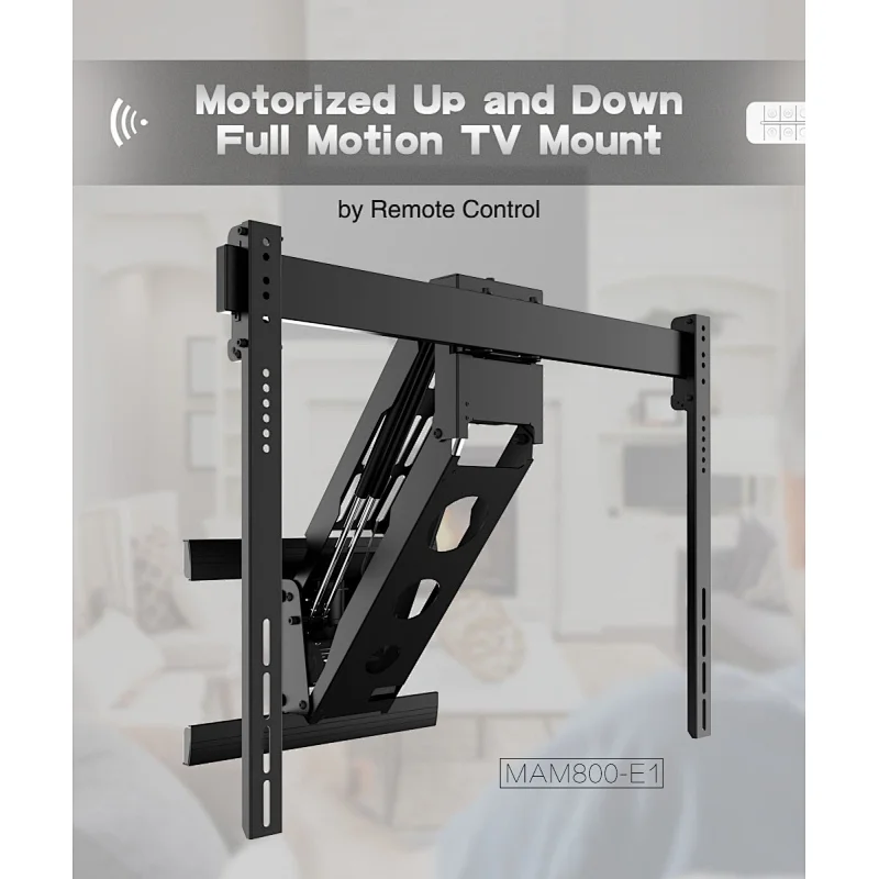 Remote control Full motion 45 to 100 inch motorized electric led tv wall mount