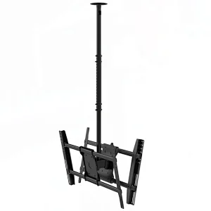 P52 Height Adjustable Flip Down Double Side Ceiling TV MountS For 40 - 80 Inch TV