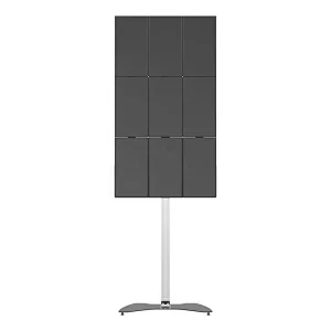 Full Motion Multi-Screen 9 Screens Durable Adjustable Floor TV Stand for LED LCD