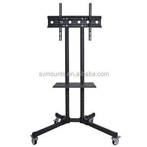 Universal Moveable or Mobile Adjustable LED/LCD Television TV Cart Floor Display Stand
