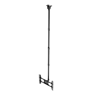 Manufacturer Popular VESA 400x400  Flip Down Height Adjustable Telescoping Ceiling TV Mount