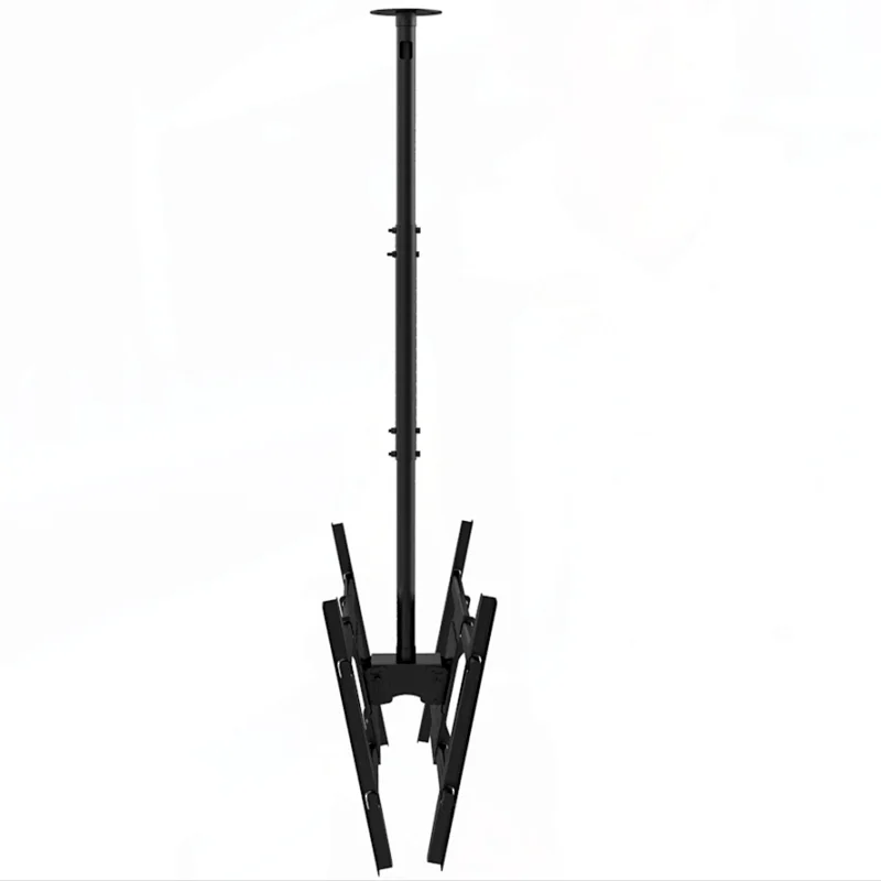 P52 Height Adjustable Flip Down Double Side Ceiling TV MountS For 40 - 80 Inch TV