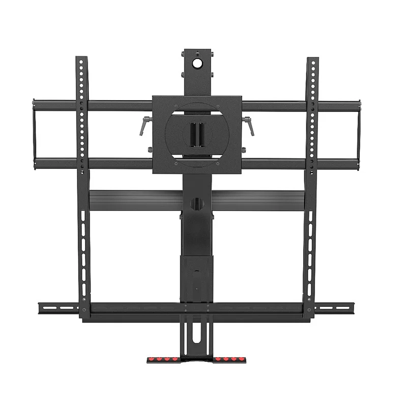 Brand New Large size Gas Spring Interactive Pull-Down Mantel Fireplace TV Wall Mount for 63-100 inch TV