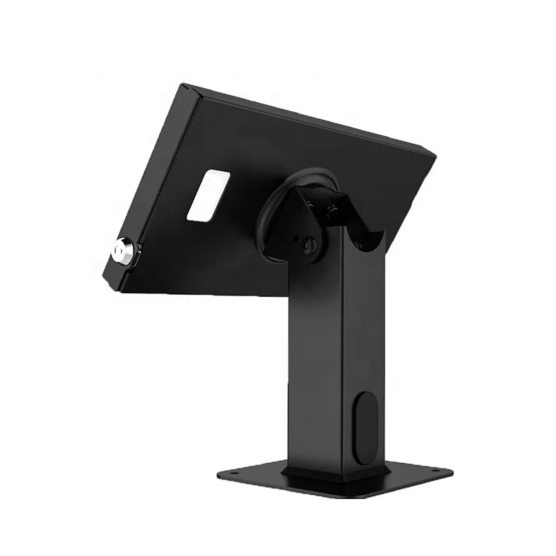 Lockable Security Anti Theft Tilt 180 Degrees Swivel 360 Degrees SPCC 7 Inch PC Adjustable Tablet Stand Holder
