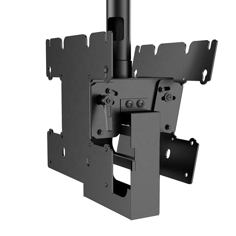 Two TV LCD LED Tilt Wall TV Ceiling Mount Bracket