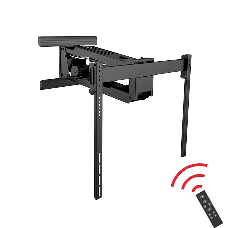 Remote control Full motion 45 to 100 inch motorized electric led tv wall mount