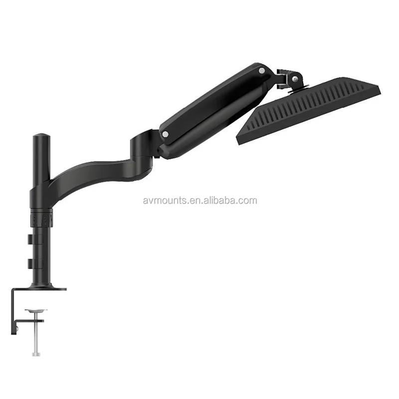Gas Spring 15-27 inch VESA Adjustable LCD Computer Single Monitor Stand With Clamp
