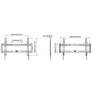 Universal TV Monitor Wall Mounts Bracket