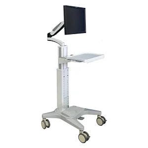 MCS-01 180 Degrees Rotation Mobile Computer Medical Instrument Workstation Trolley