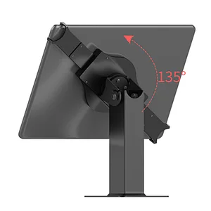Universal 360 degree rotation Line Hidden Tilt Desktop Universal Adjustable Tablet PC Stand Tablet Bracket for 7-12.9 inch