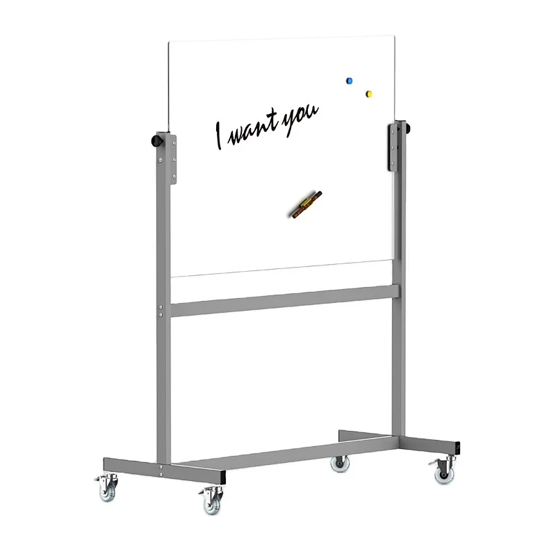 CE Certificate Non-glare Tempered Glass Durable Transparent Writing Metting Room Classroom Wall Whitemobile glass  Board