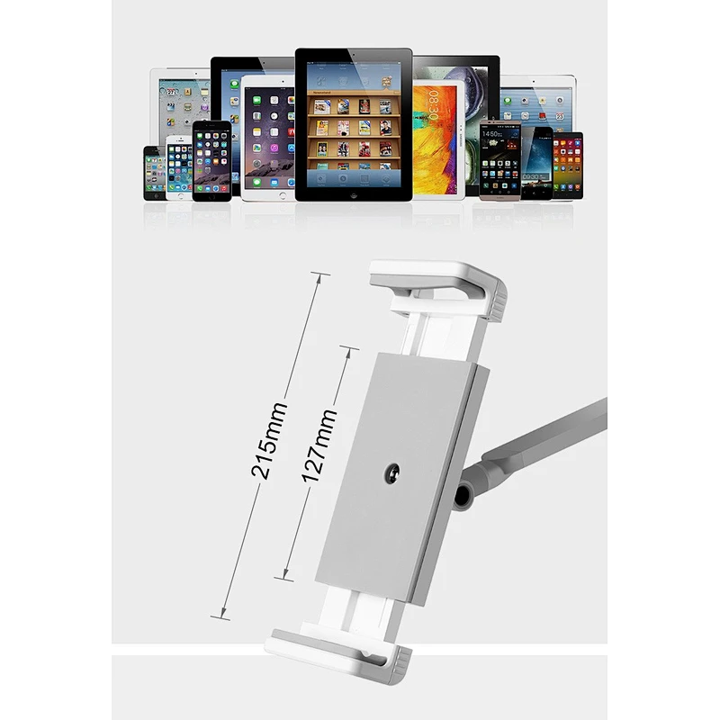 hot Multifunction Flexible Long Arm Lazy floor tablet Mobile Phone Bracket Mount Holder lift Rotate 360 degrees