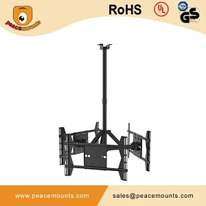 LCD 70 inch tv Monitor  LED Three Directional drop down metal tv wall ceiling mount