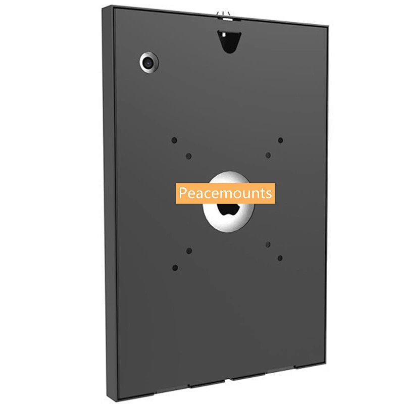 Peacemounts Lockable Metal VESA 75x75 100x100 Kiosk Tablet Enclosure Case for 9.7